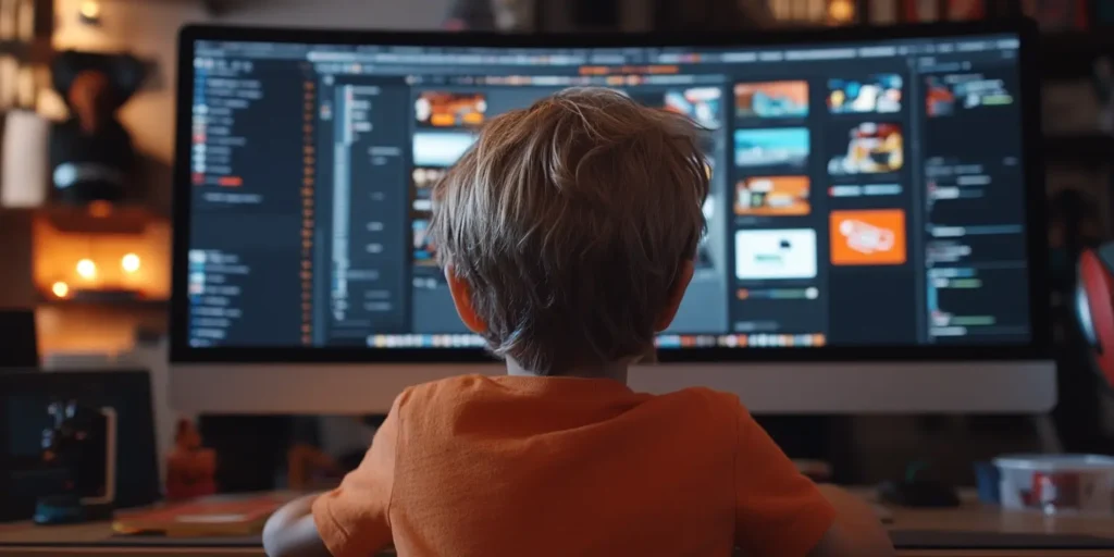 kid building website